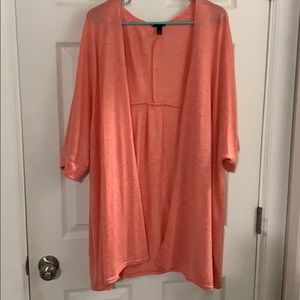 Coral short sleeve cardigan